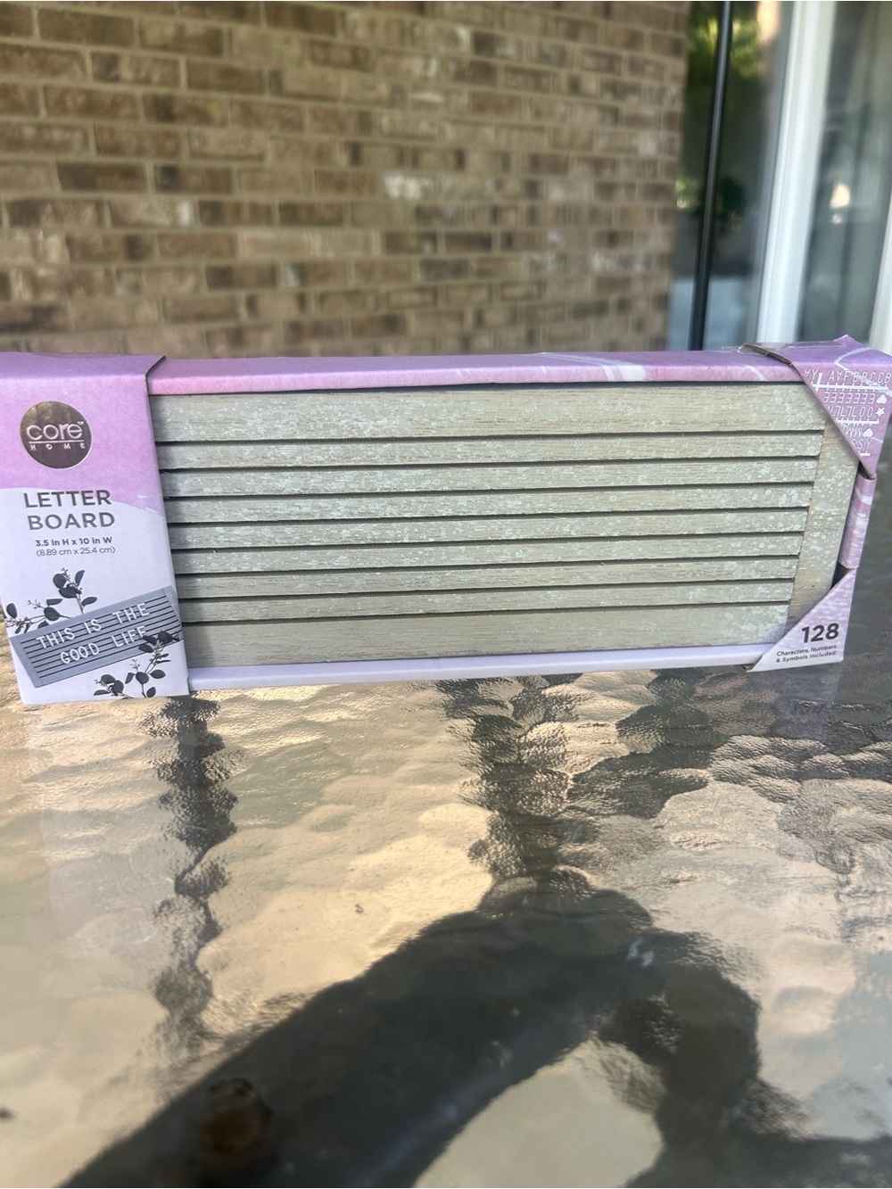 Letter Board Set with Lavender Trim